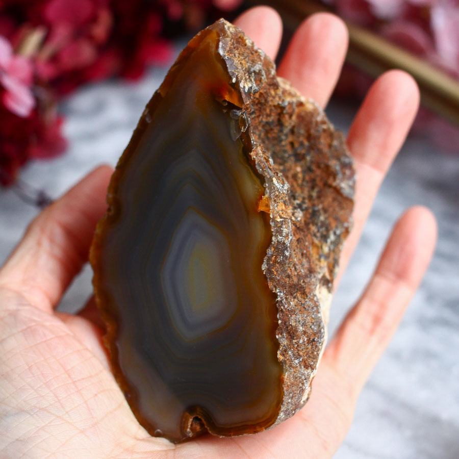 Срез миндалины агата