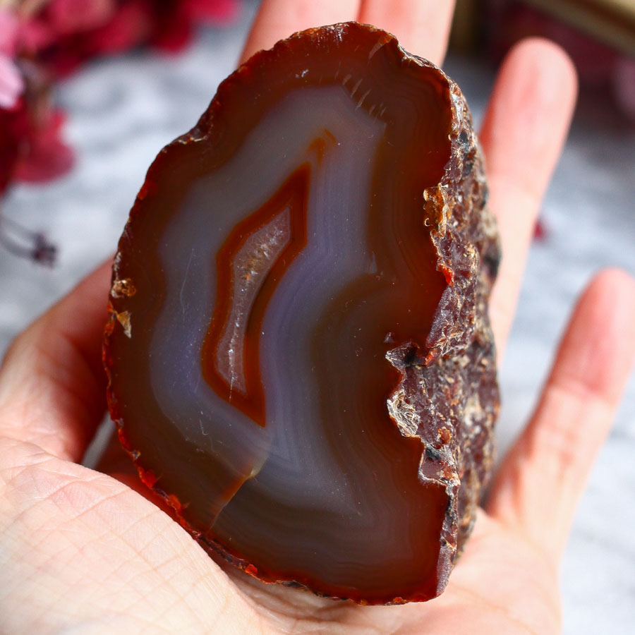 Срез миндалины агата