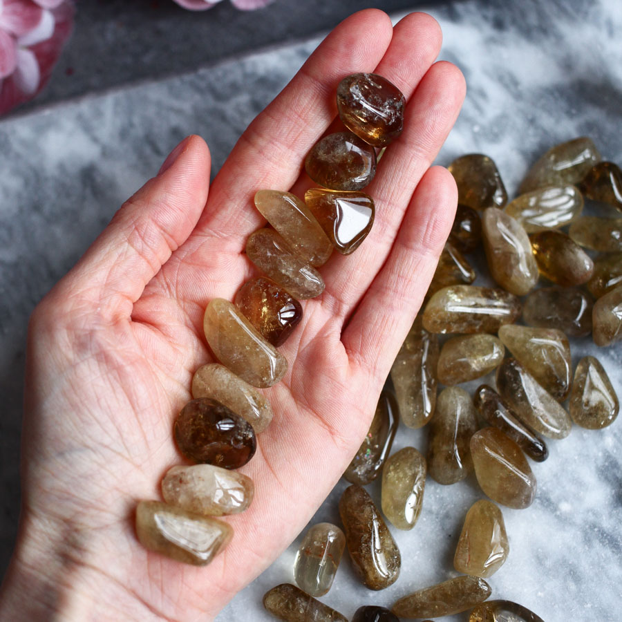 Галтовка цитрина