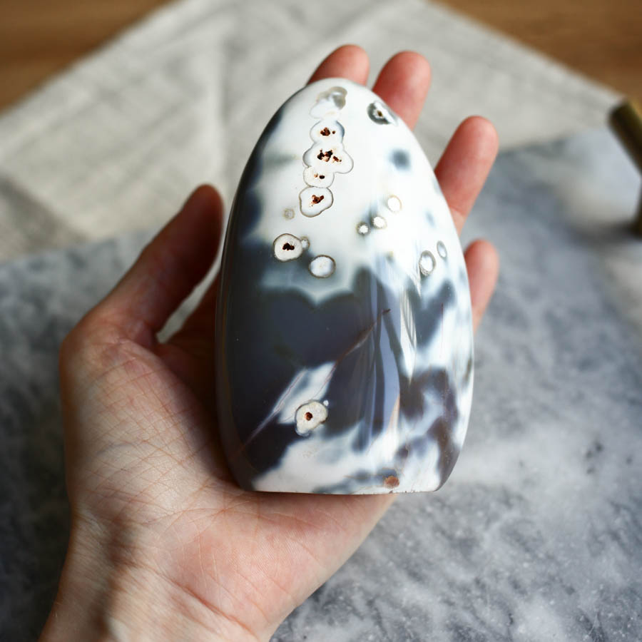 Океанический агат полированный (Агат Косатка, Орка Агат)