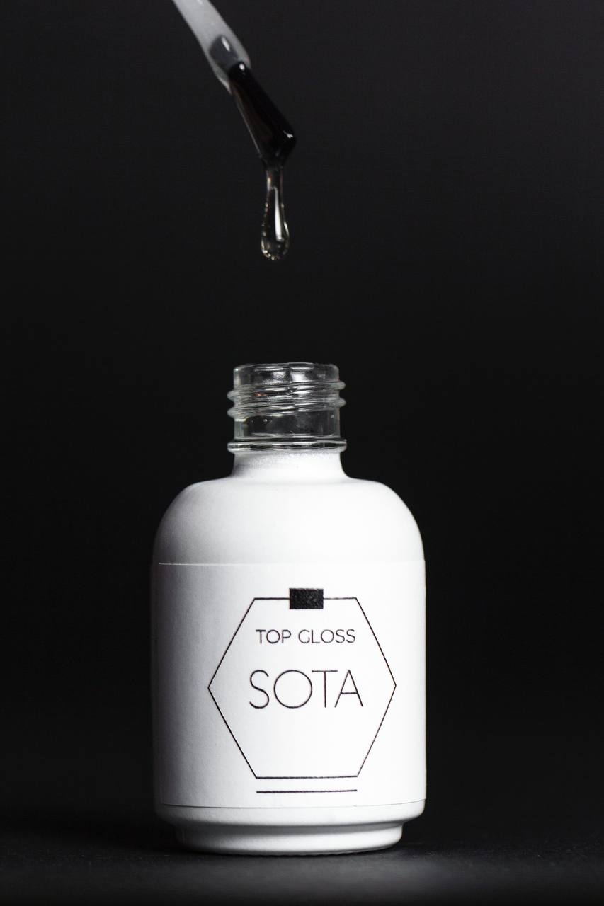 TOP GLOSS Завершающий топ без липкого слоя. Каучуковый