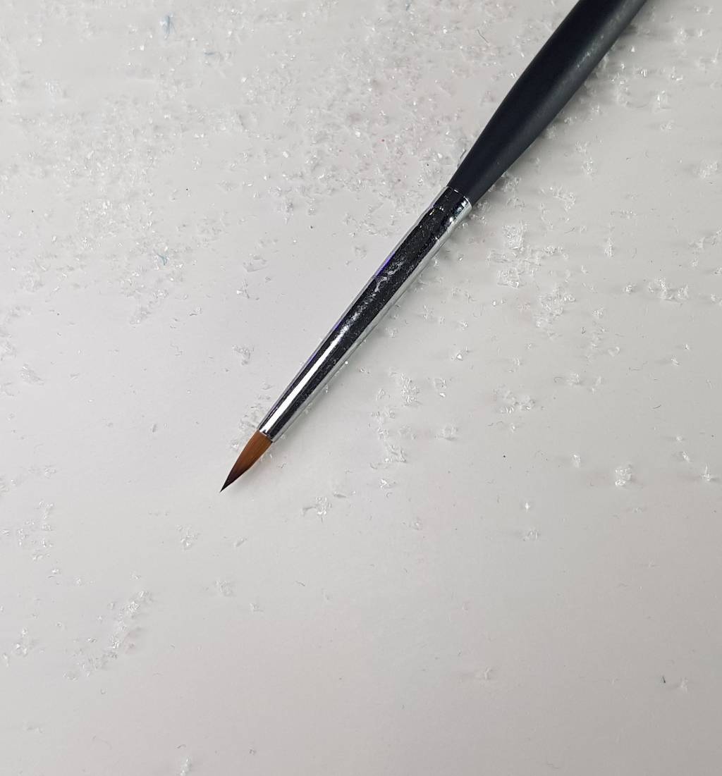 Кисть  круглая  синтетика для лепки