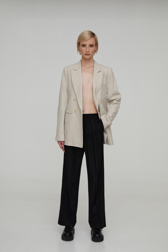 Брюки клеш плиссе