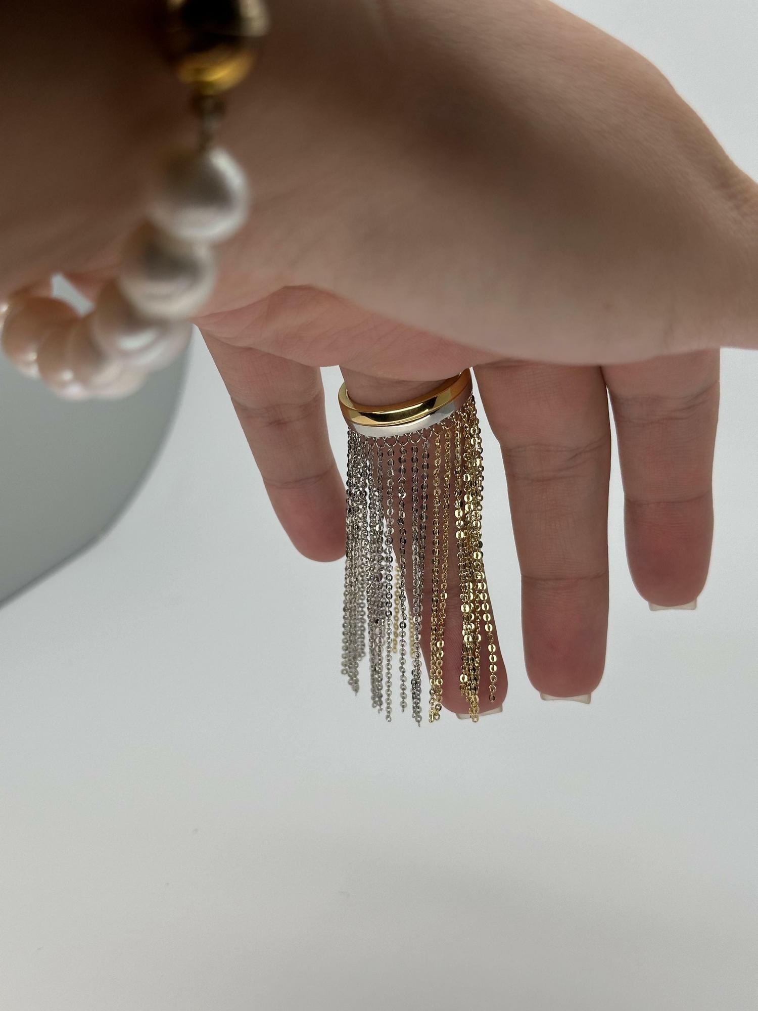 Кольцо с цепями