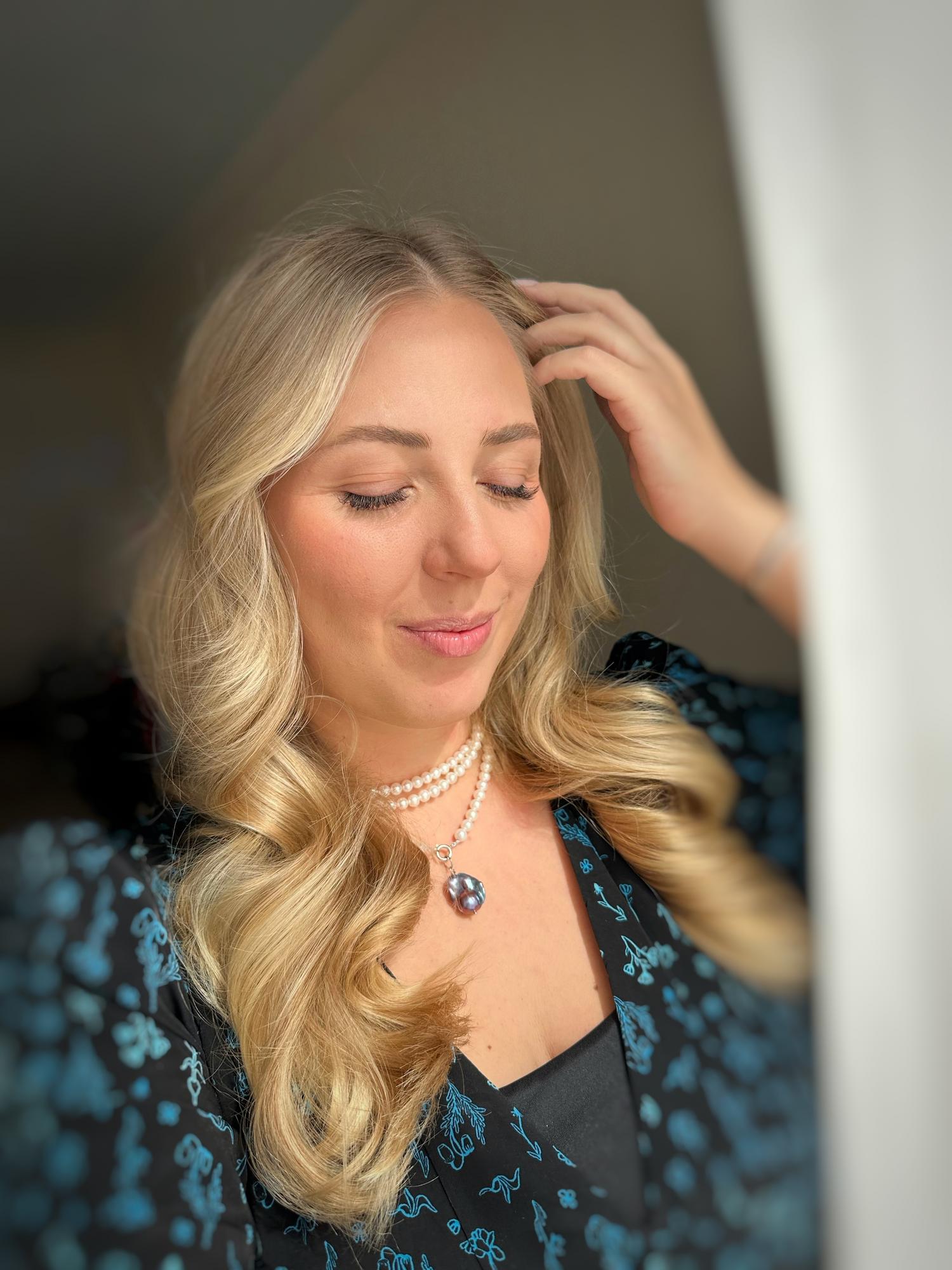 Барочная тёмная бусина