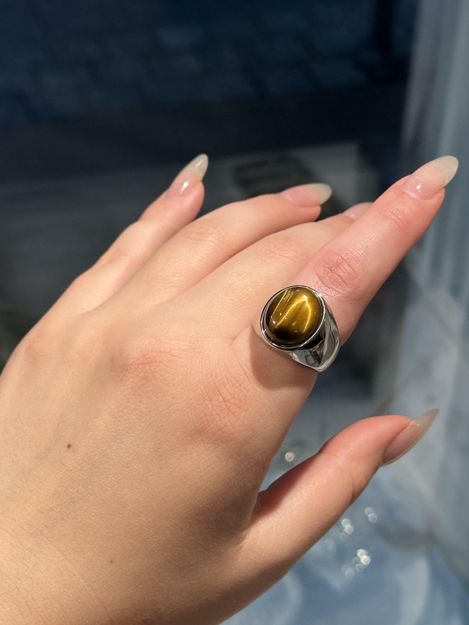 Перстень с тигровым глазом