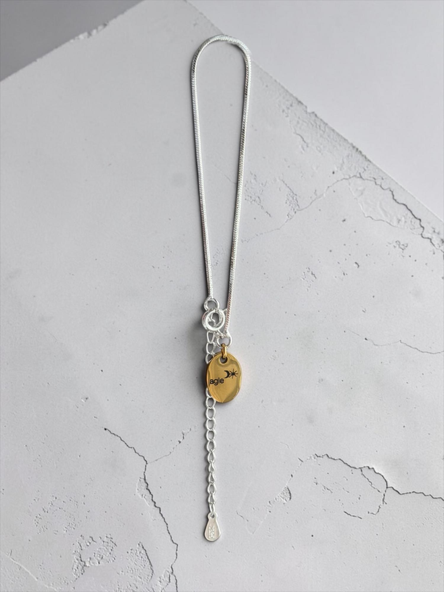 Тонкий браслет «Биколор»