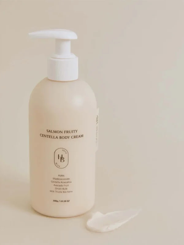 Крем для тела HEVEBLUE Salmon Fruity Centella Body Cream 300g