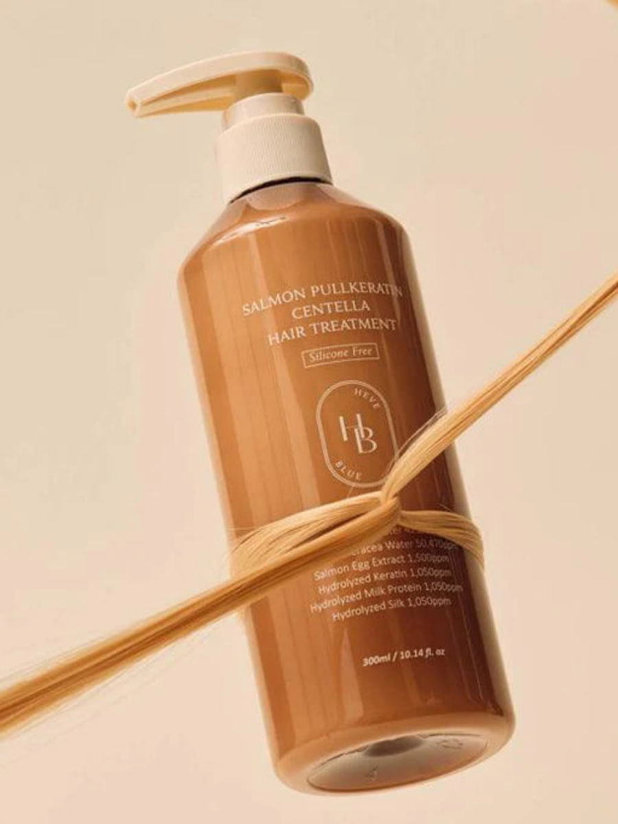 Бальзам для волос HEVEBLUE Salmon PullKeratin Centella Hair Treatment 300ml