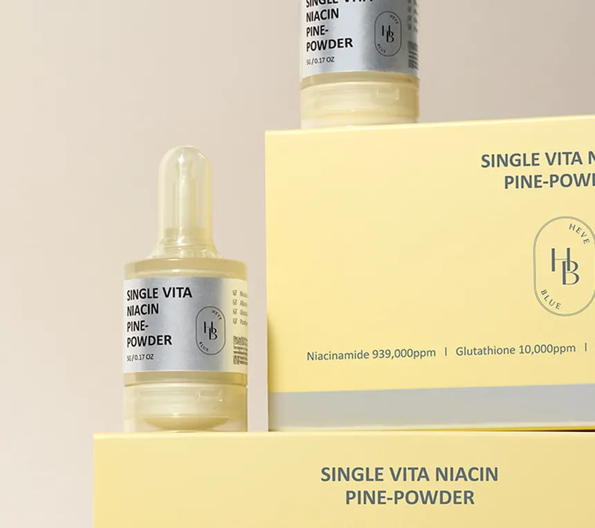 Концентрированная пудра HEVEBLUE Single Vita Niacin Pine-Powder 1уп/3шт