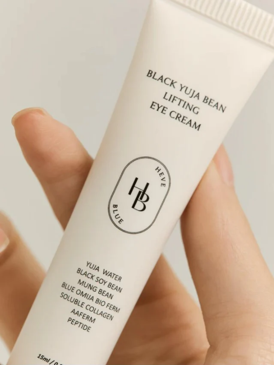 Лифтинг крем для век HEVEBLUE Black Yuja Bean Lifting Eye Cream 15ml