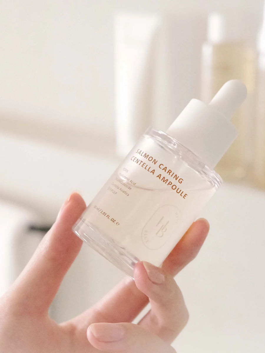 Успокаивающая ампула с PDRN HEVEBLUE Salmon Caring Centella Ampoule 30ml