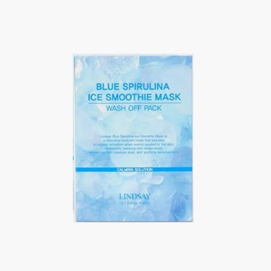 Маска смузи LINDSAY Blue Spirulina Ice Smoothie Mask Wash Off Pack 1g/1шт