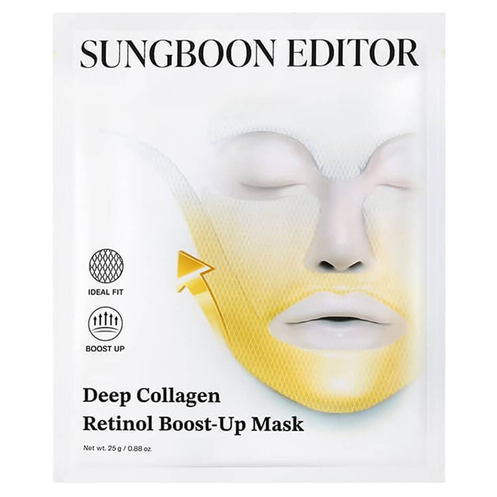 Подтягивающая гидрогелевая маска с ретинолом Sungboon Editor Deep Collagen Retinol Boost Up Mask 1шт