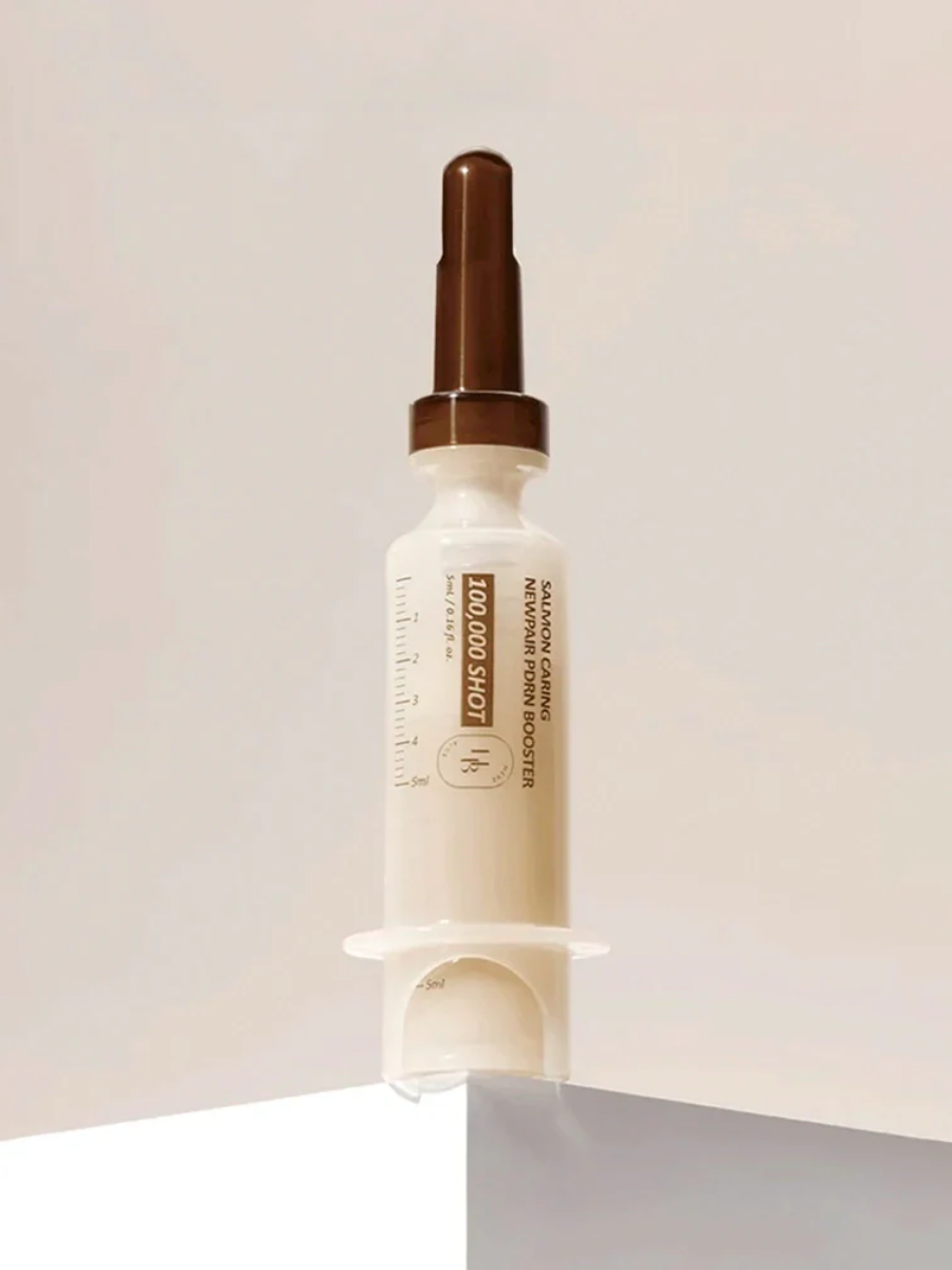 Омолаживающая эссенция HEVEBLUE Salmon Caring Centella New Pair PDRN Booster 100000 Shot Essence 5ml