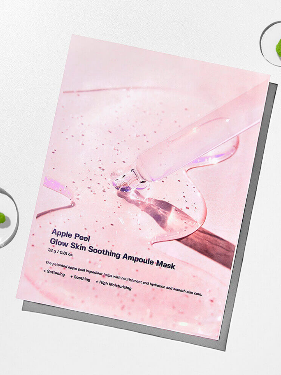 Разглаживающая маска с экстрактом яблока Sungboon Editor Apple Peel Glow Skin Soothing Ampoule Mask 1шт