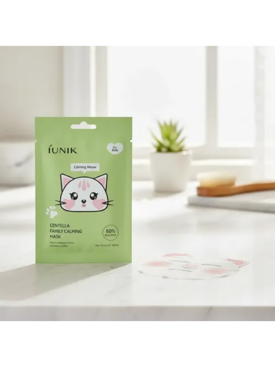Успокаивающая тканевая маска для детей IUNIK Centella Family Calming Mask for Kids 1шт