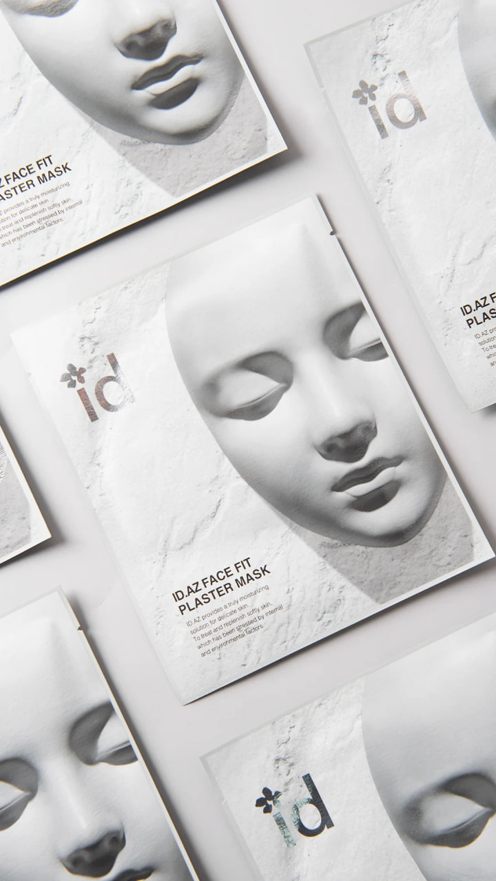 Гипсовая маска на тканевой основе ID PLACOSMETICS Face Fit Plaster Mask (20g/1шт)