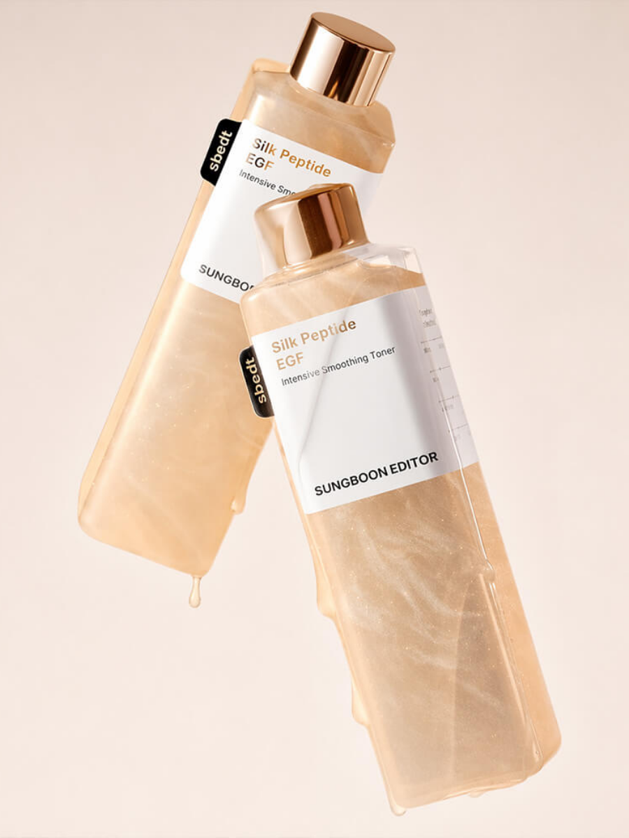 Выравнивающий тонер с шелковыми пептидами и EGF Sungboon Editor Silk Peptide EGF Intensive Smoothing Toner 300 мл