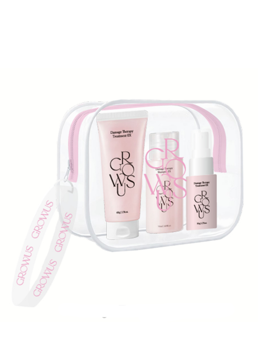 Мини-набор для восстановления повреждённых волос GROWUS Damage Therapy Travel Kit