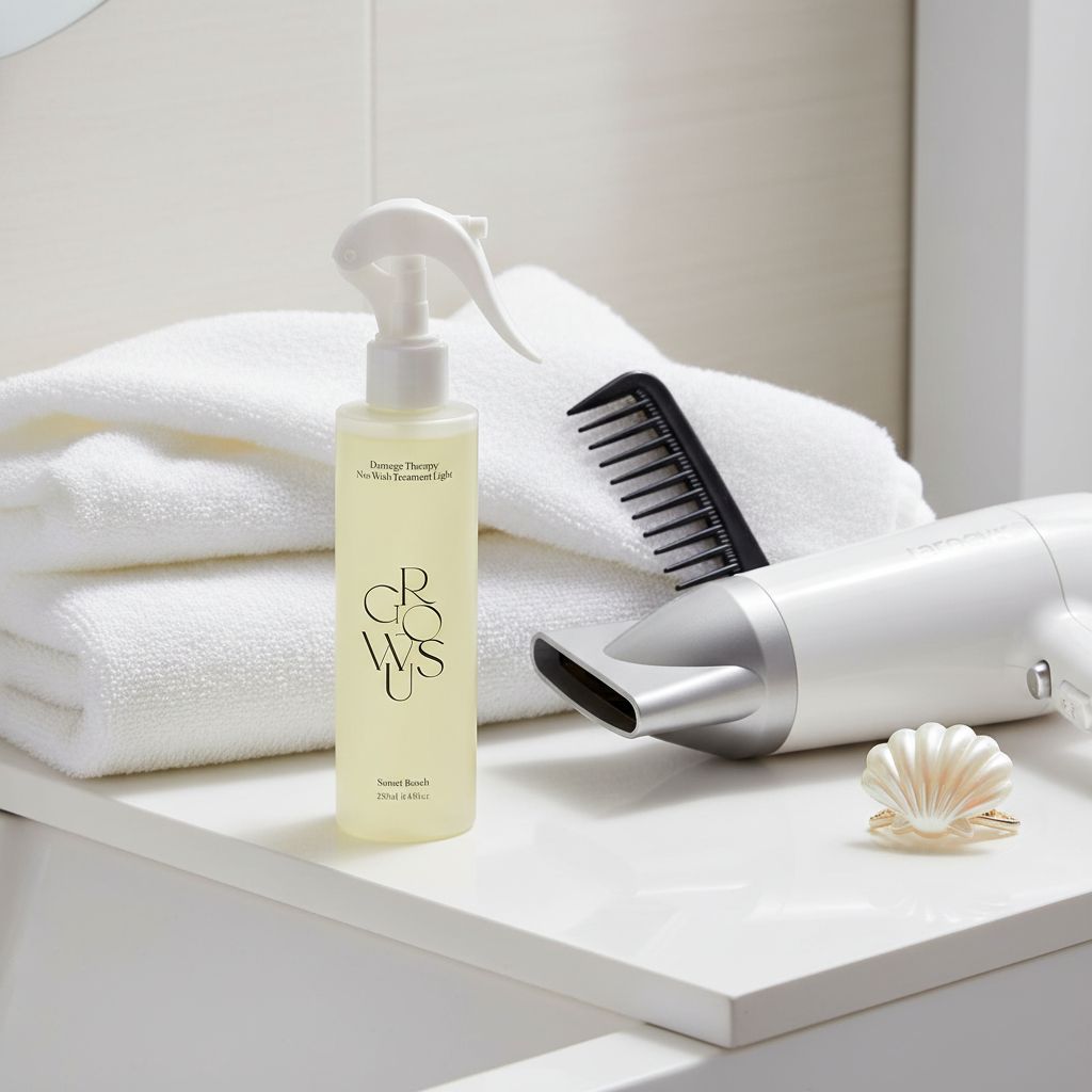 Легкий несмываемый спрей-уход GROWUS Damage Therapy No-wash Treatment Sunset Beach 250мл