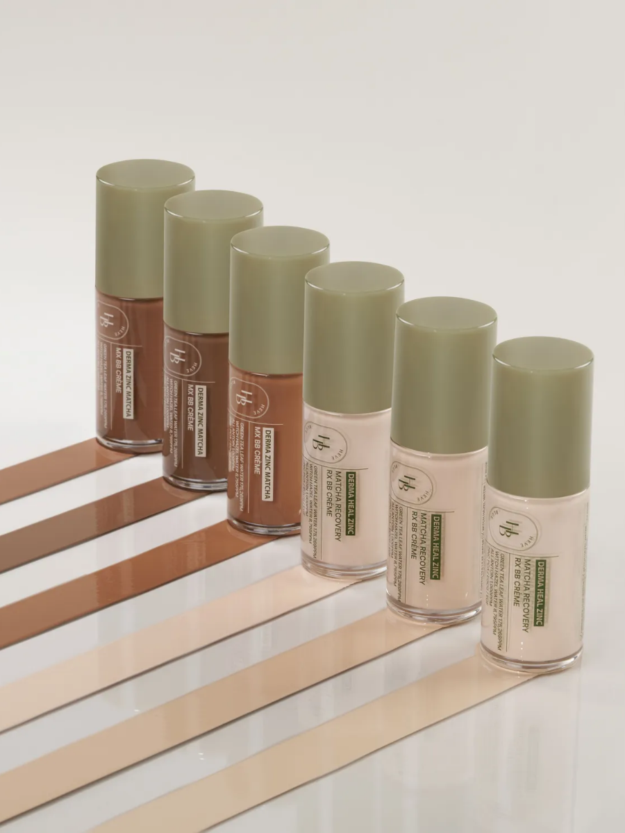 Успокаивающий BB-крем с цинком и матчей HEVEBLUE Derma Zinc Matcha MX BB Cream 30 мл