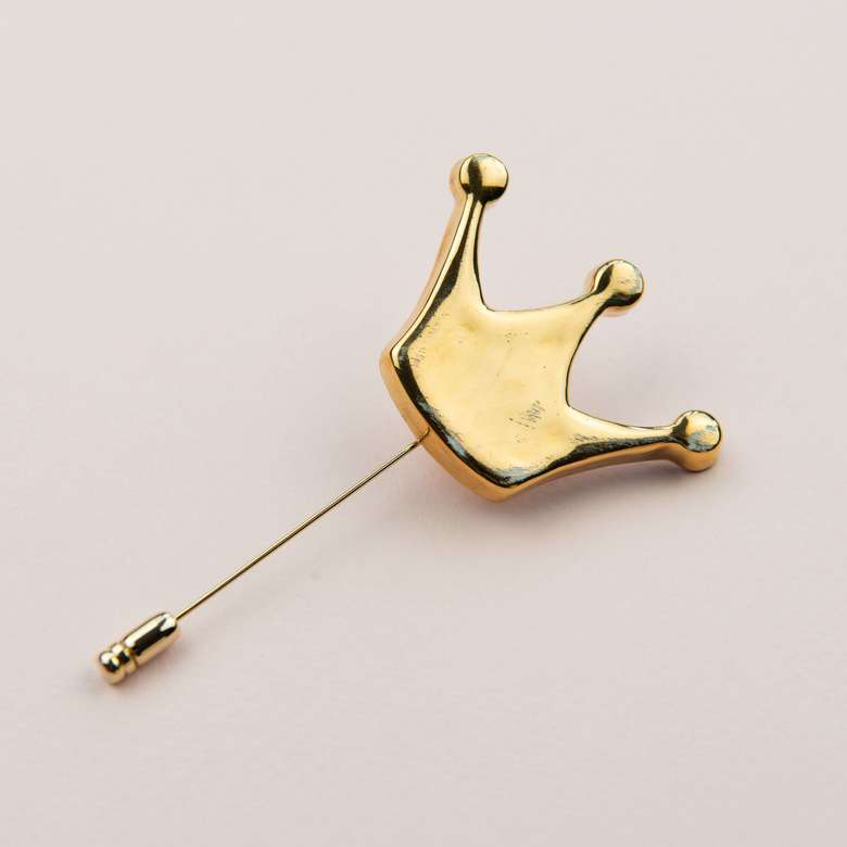 Брошь “Корона” золотая