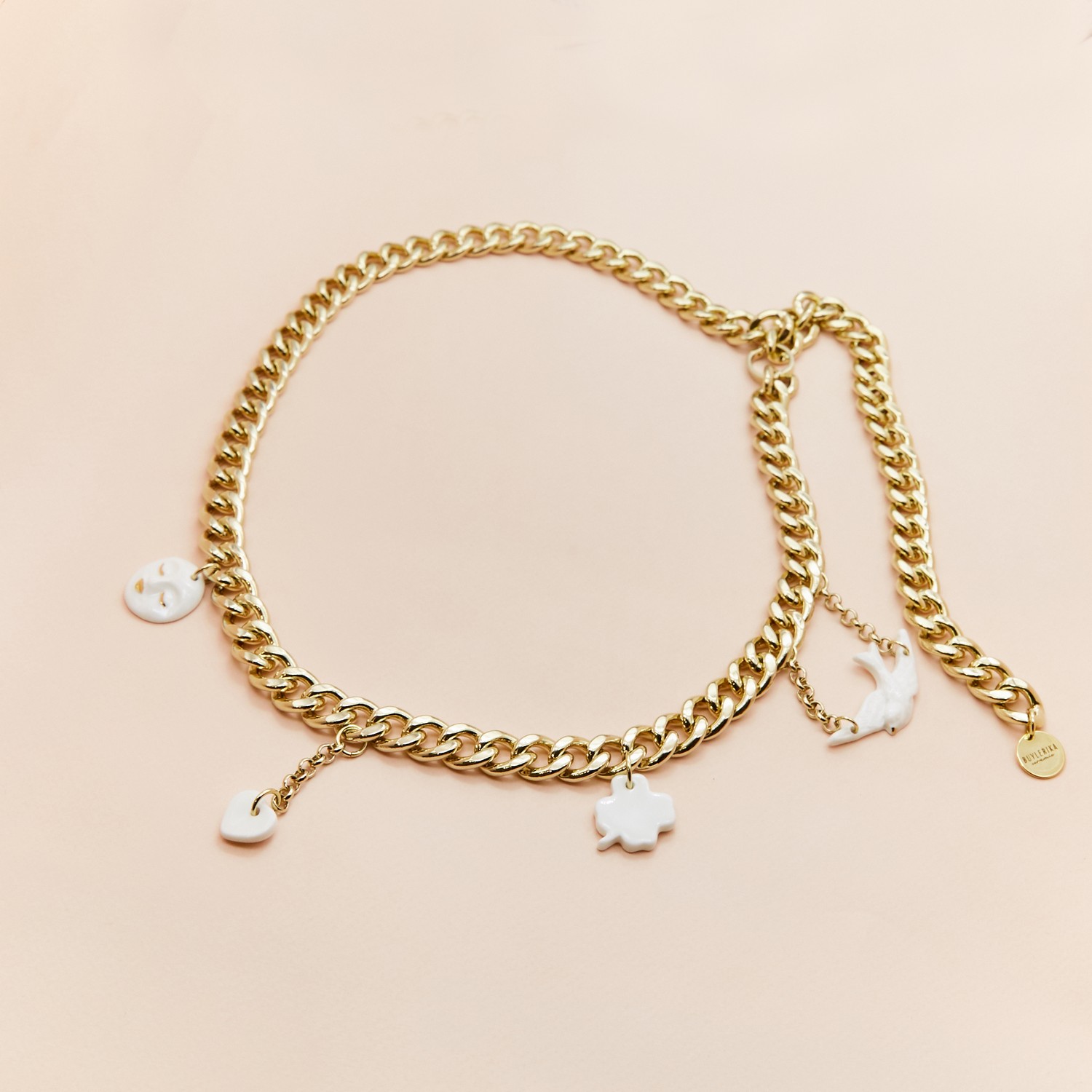 Пояс-колье цепь с талисманами