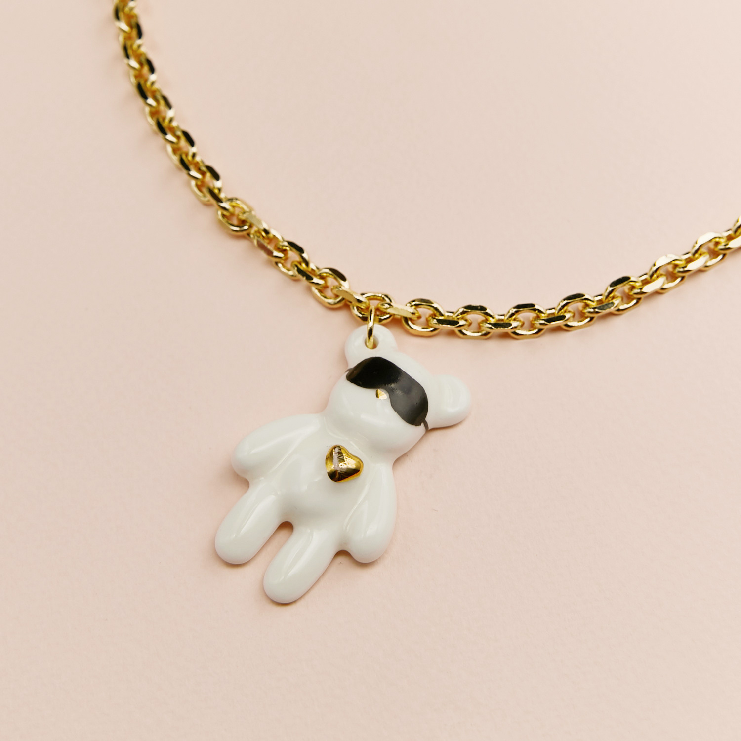 Кулон Мишка SONYA с цепью в золоте