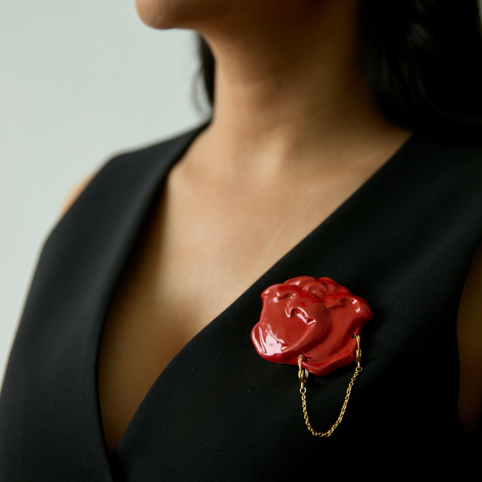 Брошь Метаморфозы Розы № 4.7