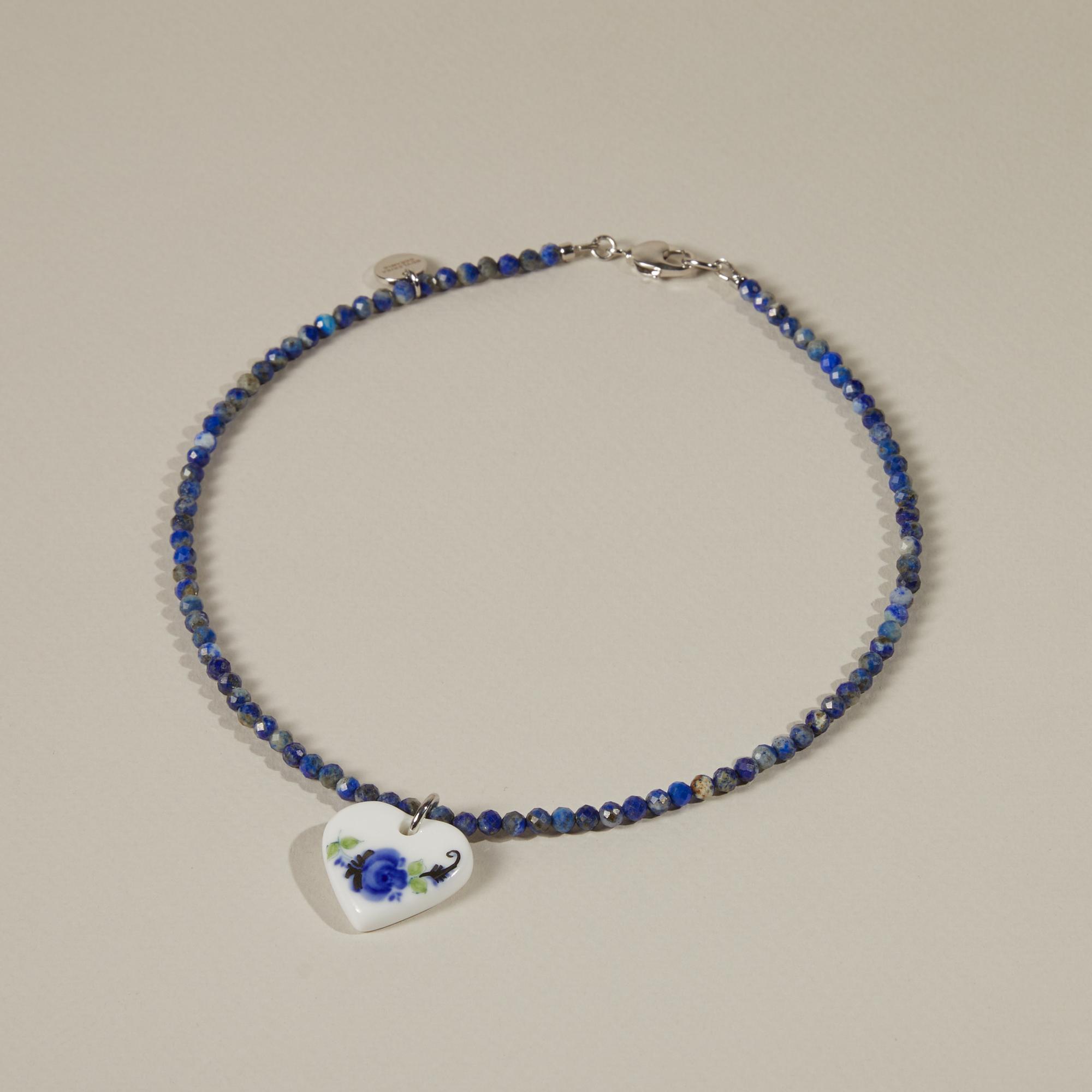 Кулон Мишка биколор с колье звездочка