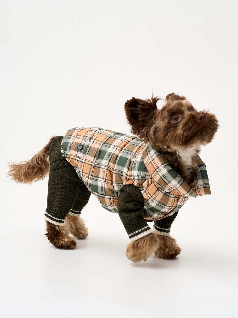 Жилет "клетка зеленая"