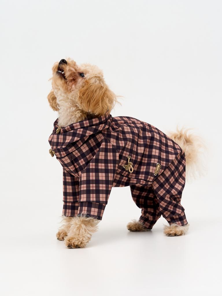 Дождевик "клетка темная"