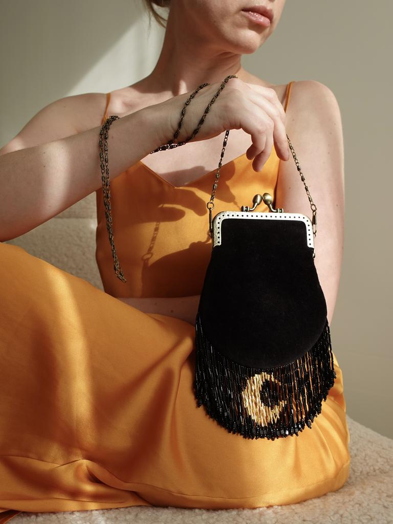 Сумка из бархата "GOLDEN MOON"