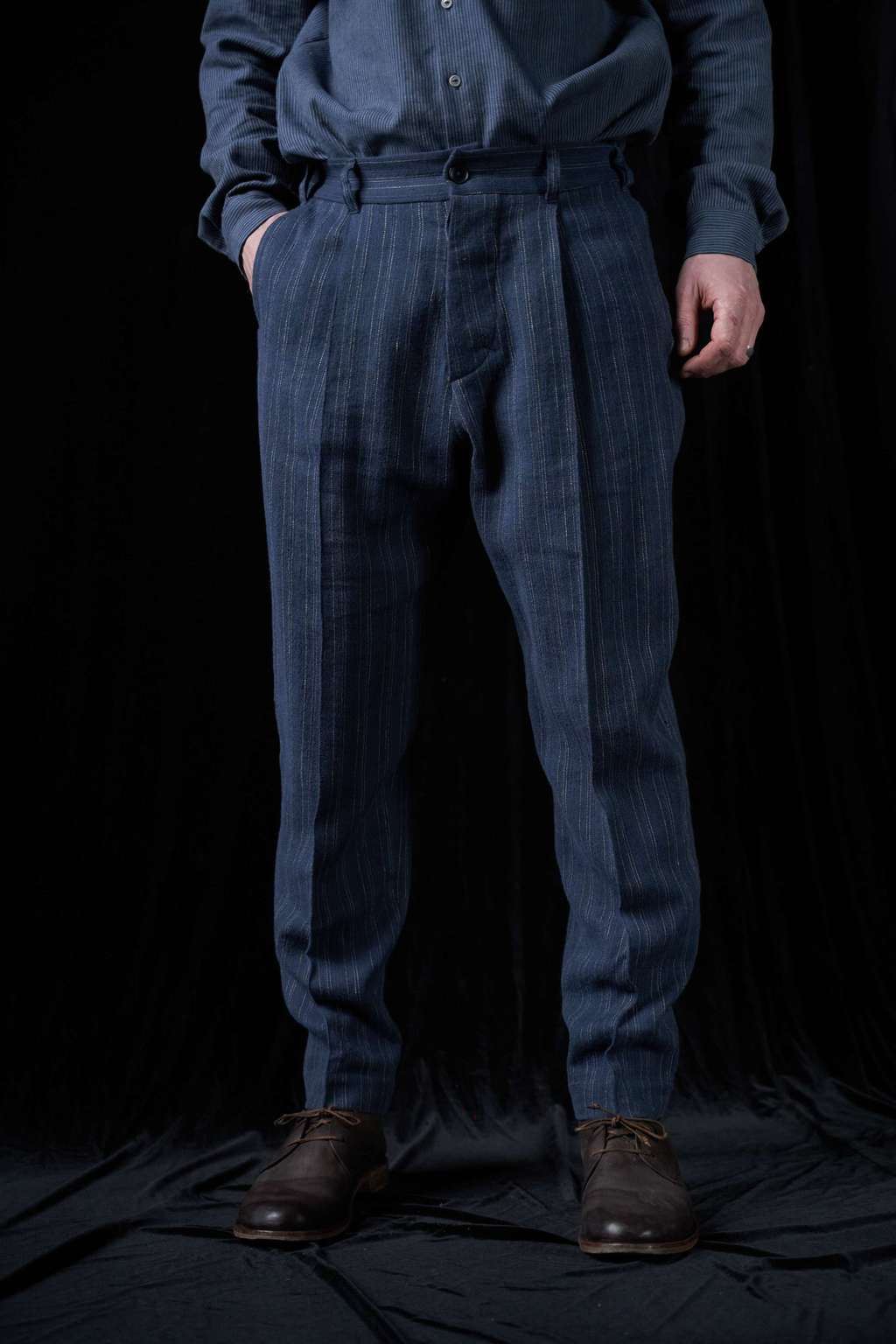 Blue basic trousers