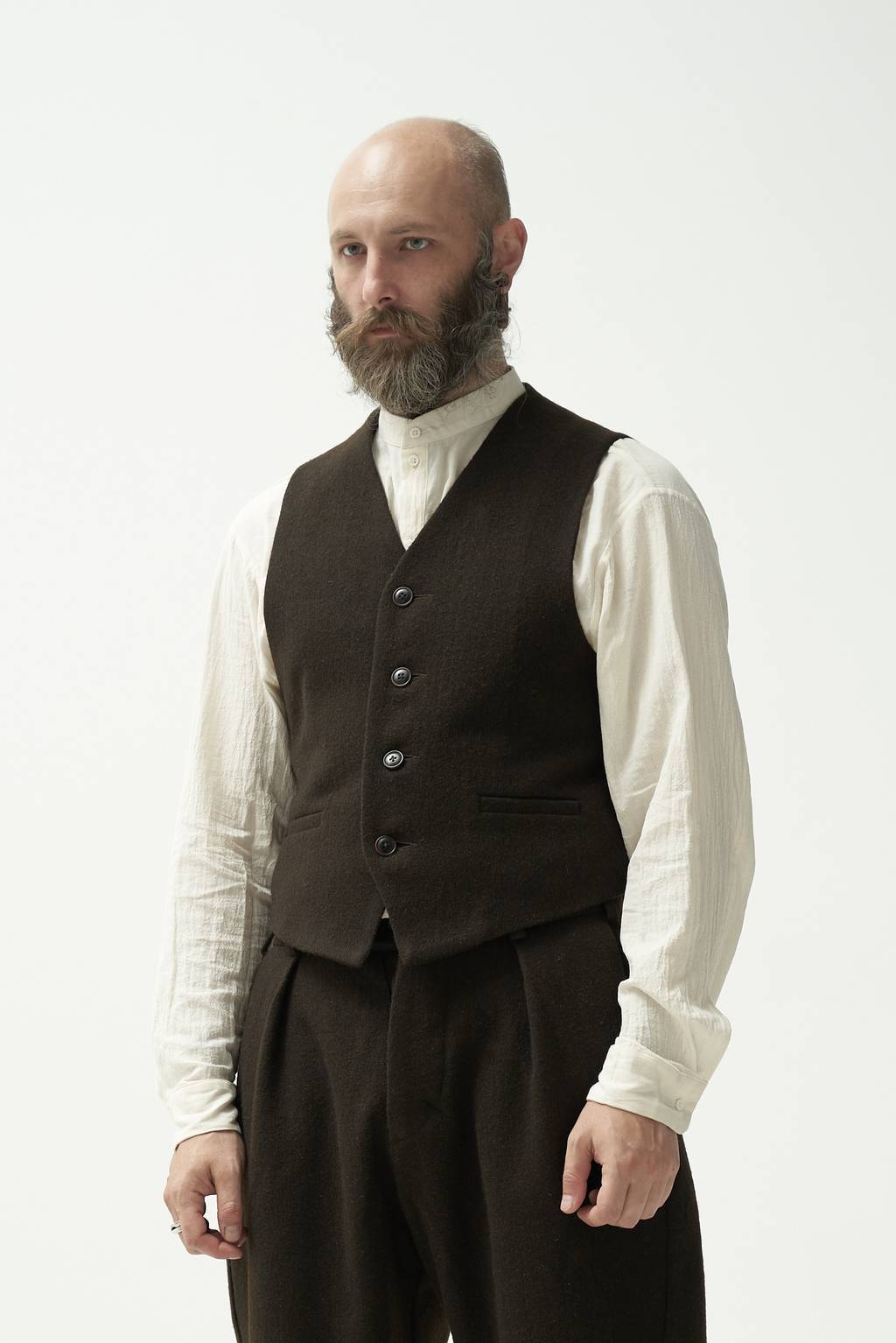 Dark brown vest