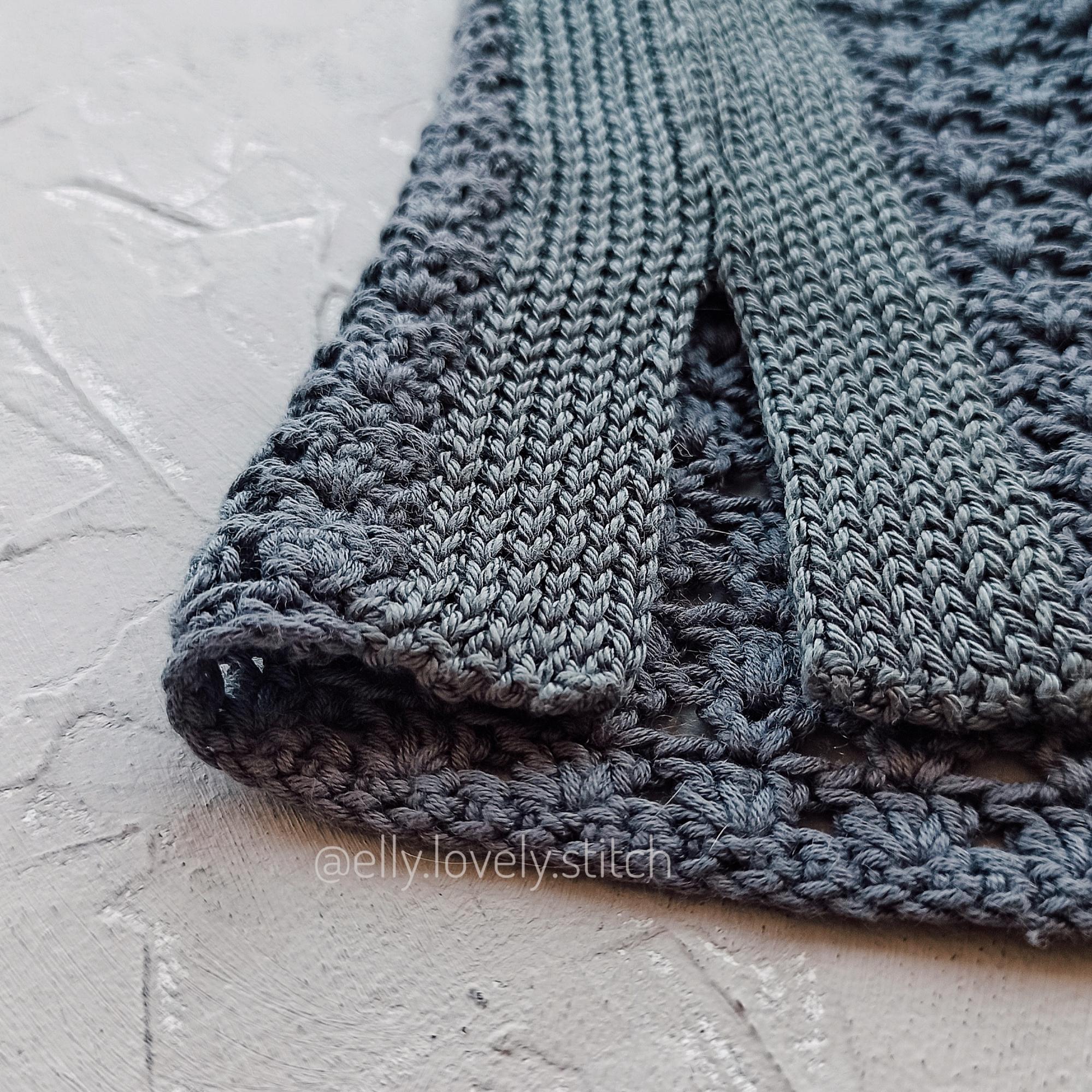 Openwork Slit Top Vest Pattern