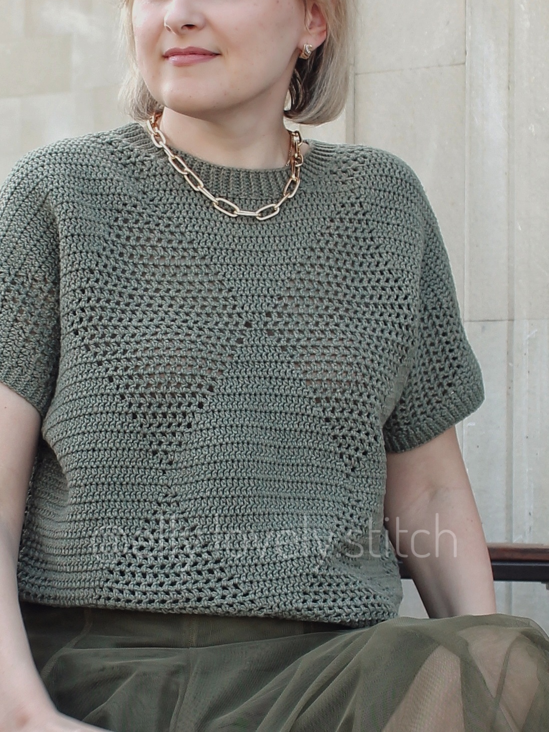 Crochet Diamond Jumper Pattern