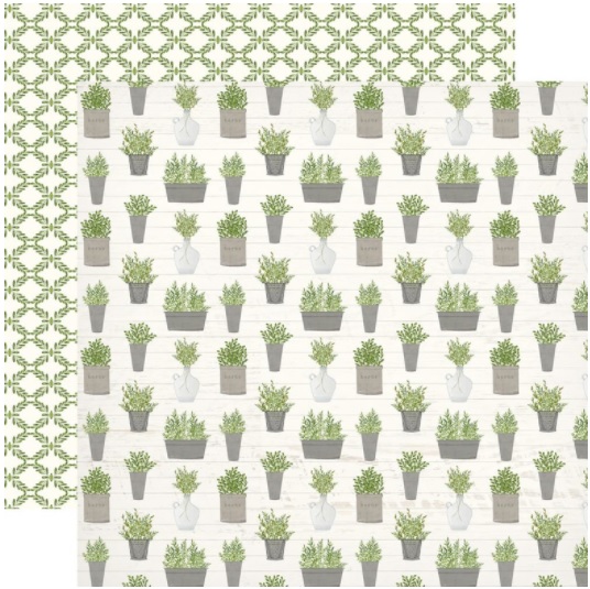 Бумага Herb Garden Welcome Home Double-Sided Cardstock (3)