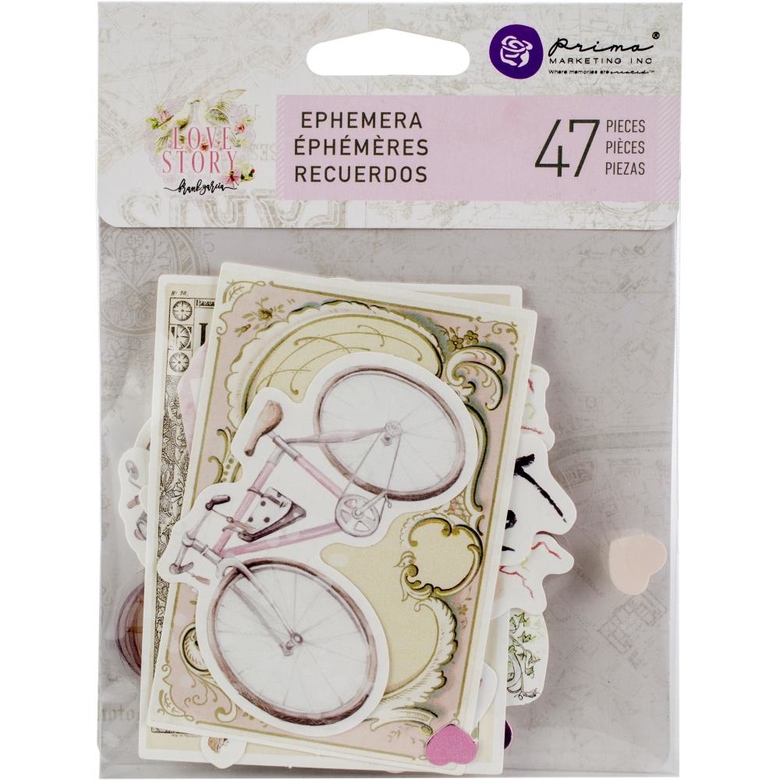 Вырубка набор Love Story Ephemera Cardstock & Acetate Die-Cuts