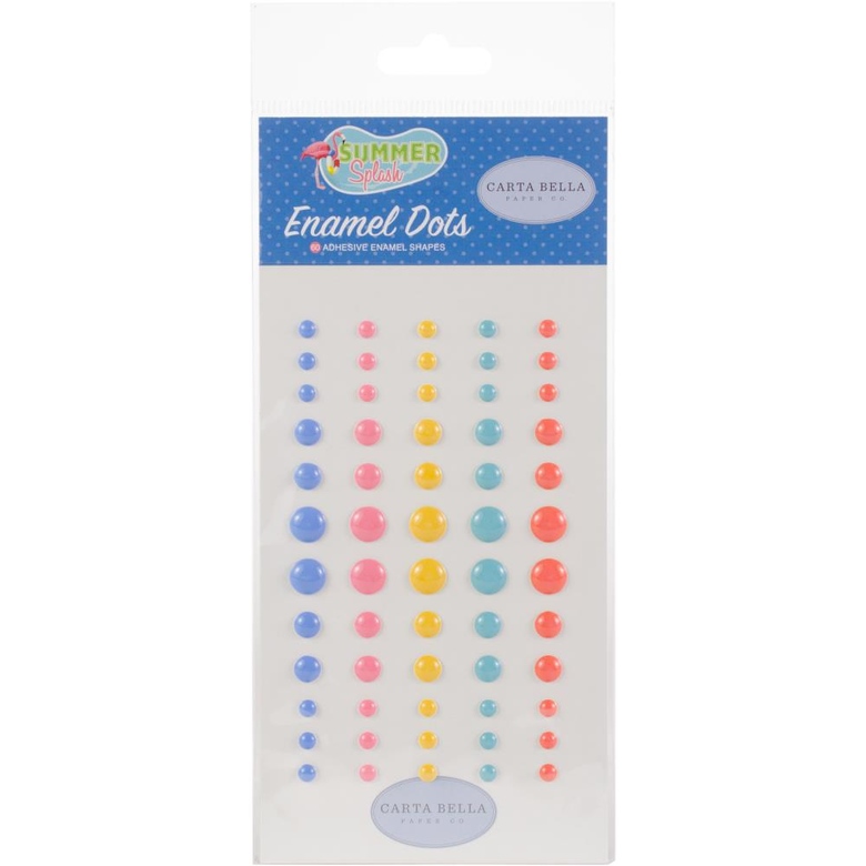 Дотс Summer Splash Enamel Embellishments 60/Pkg