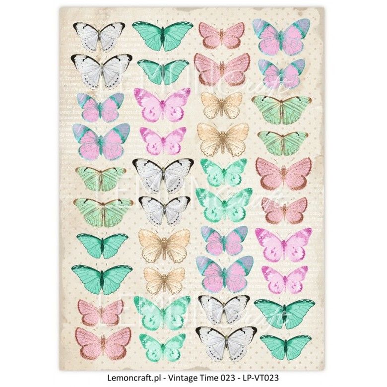 Лист для вырезания Vintage time 023