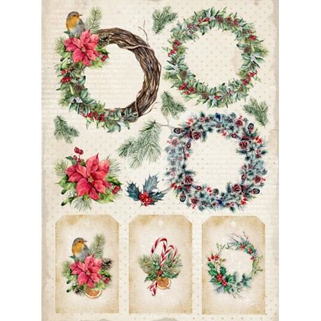 Лист для вырезания Vintage Time 034