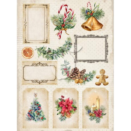 Лист для вырезания Vintage Time 033