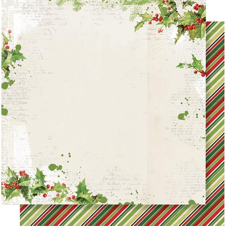 Бумага Simple Vintage Christmas Double-Sided Cardstock 12"X12" (3)