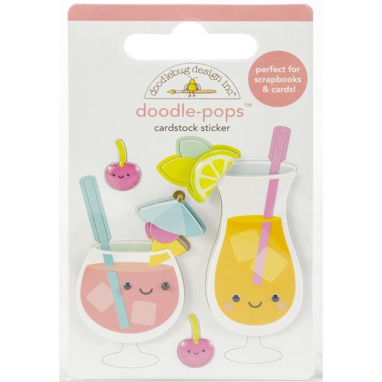 Наклейки Doodlebug Doodle-Pops 3D Stickers Fruit Punch