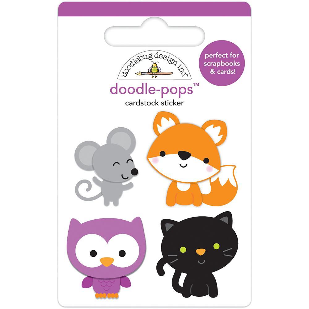 Наклейки Doodlebug Doodle-Pops 3D Stickers Forest Friends