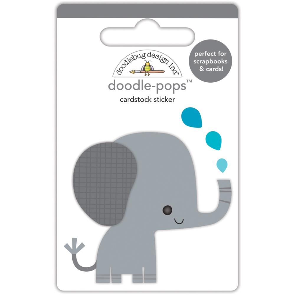 Наклейки Doodlebug Doodle-Pops 3D Stickers At The Zoo Eddie Elephant