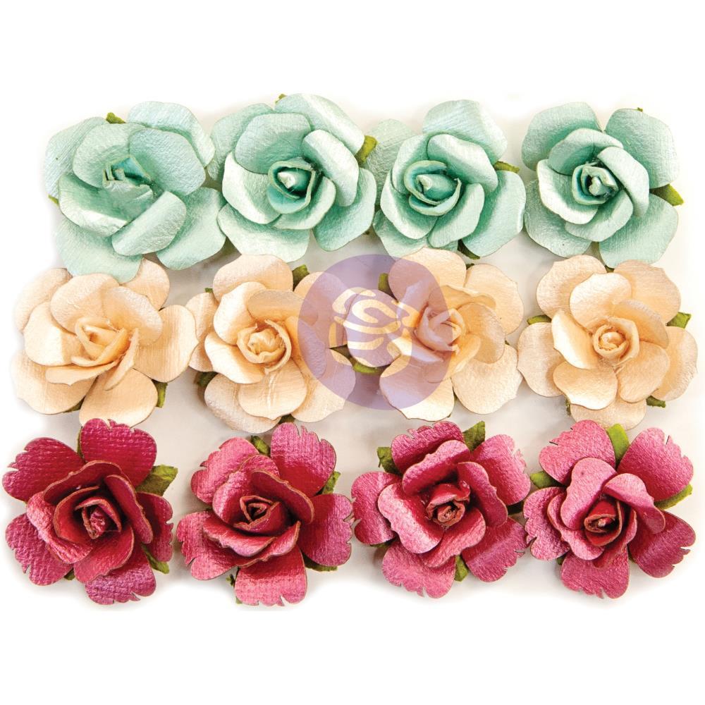 Набор цветов Prima Marketing Midnight Garden Pearlescent Paper Flowers
