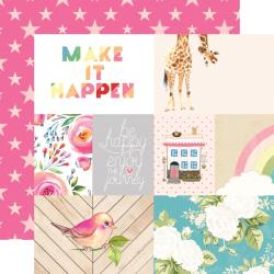 Лист бумаги Make It Happen Changing Colors Double-Sided Cardstock 12"X12" (3)